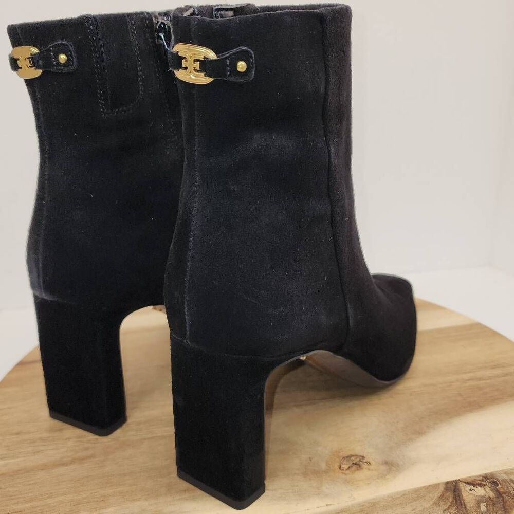 Sam Edelman Saige Ankle Boots Black Suede Women's Size 10 M - Picture 4 of 13